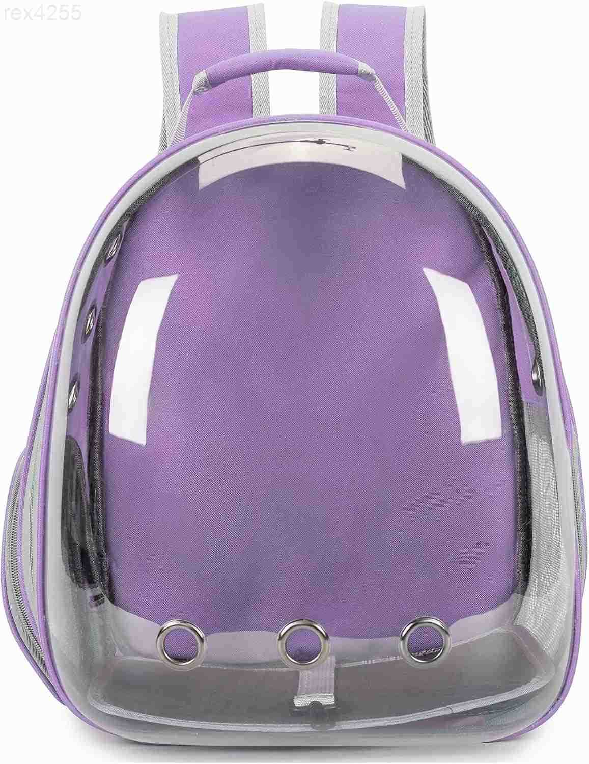 Cat Bubble Backpack Carrier for Small Medium Dogs Cats Carrying Bag Airline Approved Pet Travel Carrying Bag Dog Hiking Walking Outdoor Backpack Purpl