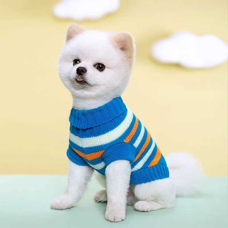 Sxxl Medium Knitted Dog Sweater for Small Dogs York Warm Cat Coat Winter Dogs Clothes Pet Costumes Dog Pullover Puppy Supplies W250904
