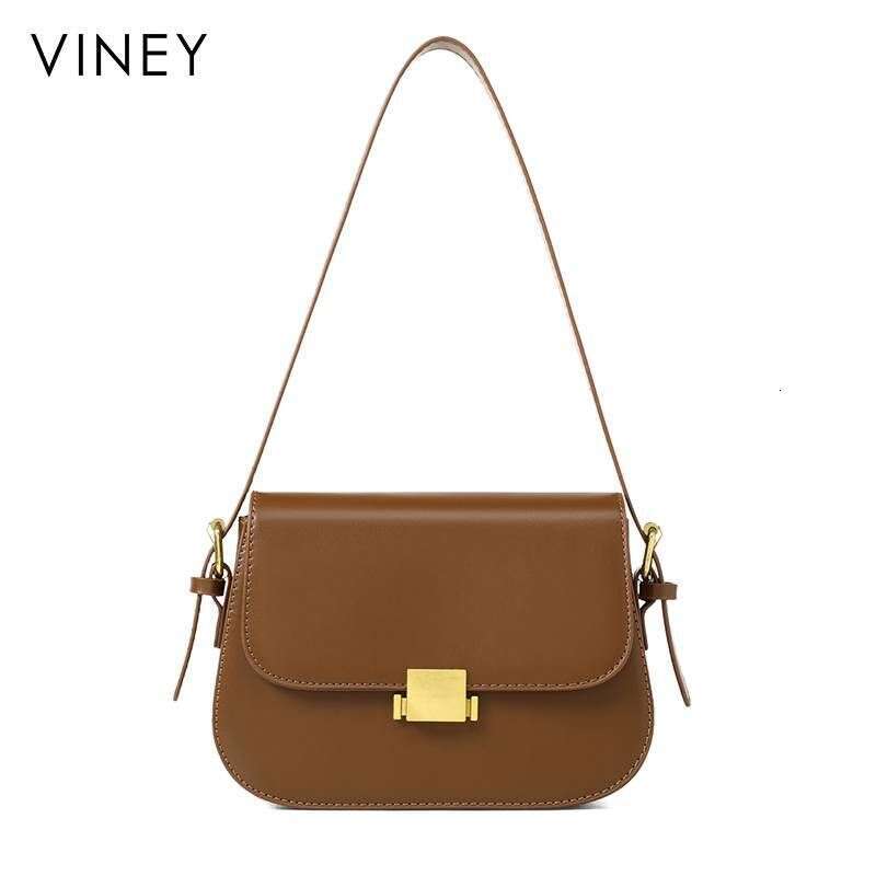 VINEY Ladies 2025 New Crossbody Tofu Single Shoulder Armpit Small High-Grade Genuine Leather Women's Bag