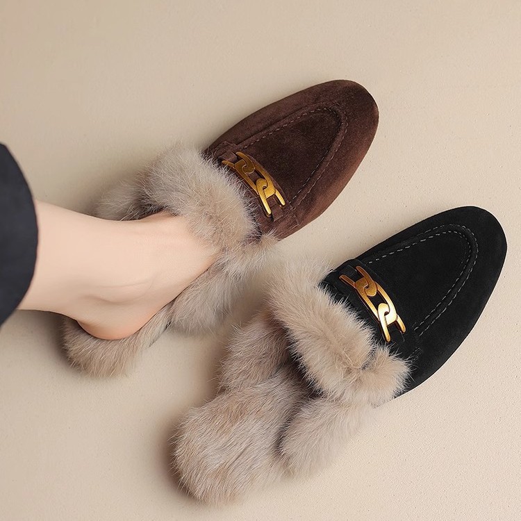 Hot new free shipping designer slippers for womens flat slippers brown black New fashionable and versatile outdoor leisure slippers