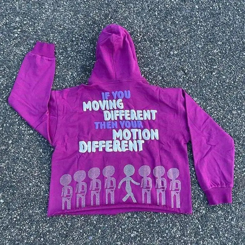 Letter Printed Oversized Long Sleeved Sports Hoodie Street Hip-hop Harajuku Fashion Pullover Y2k Clothing Top 250815