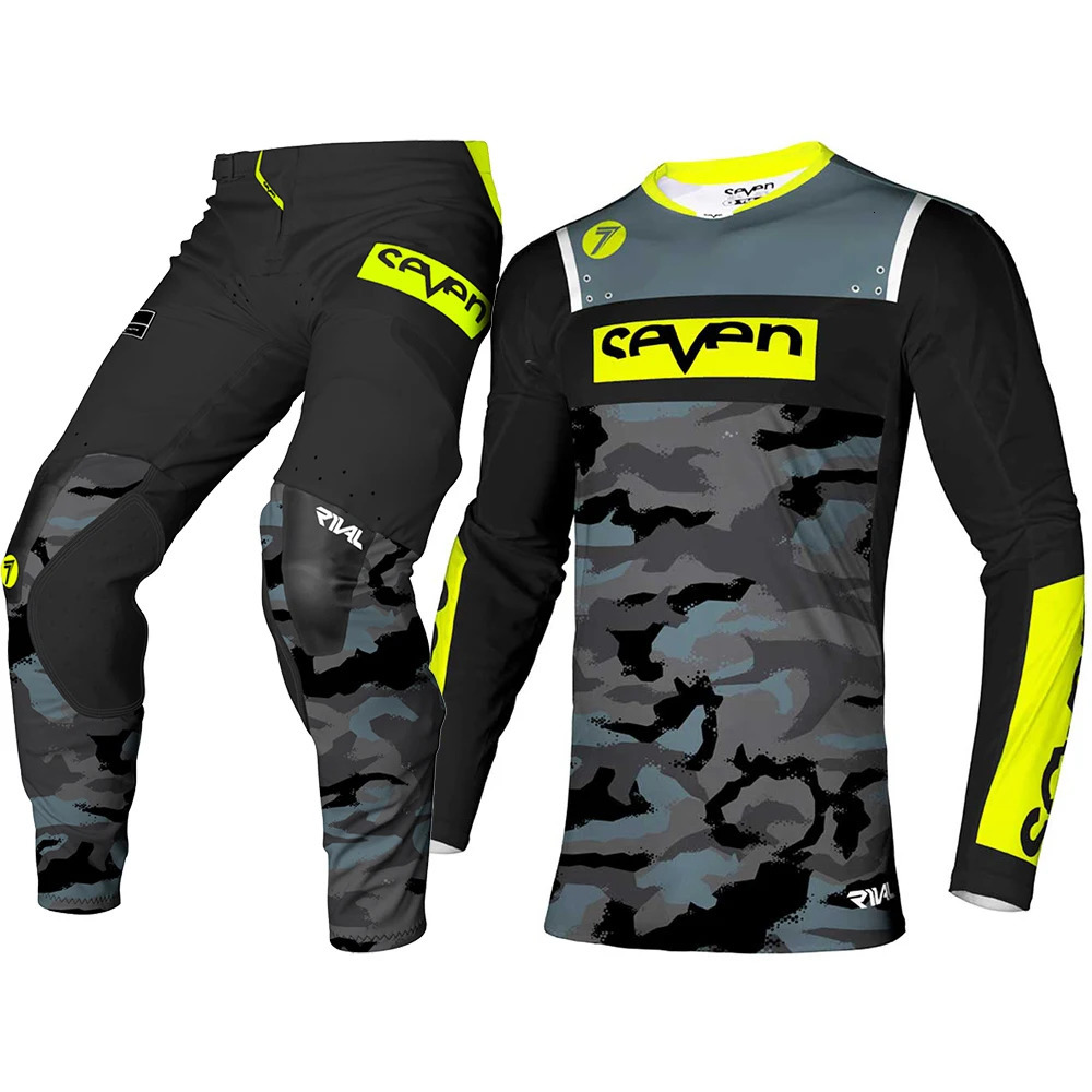 Seven MX Dirt Bike Suit Motocross Gear Set Top Off Road Combo Black Moto Jersey And Pant 250903