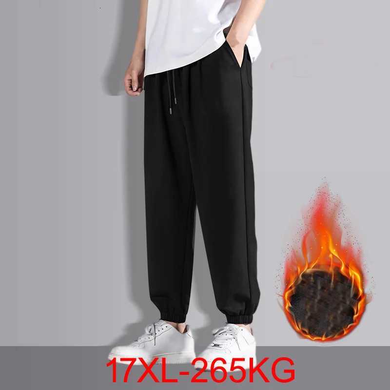 Plus Size 15XL 16XL 17XL Winter Warm Fleece Pants Men Thick Casual Thermal Sweatpants Male Trousers Men Joggers Large 265KGXJ250904