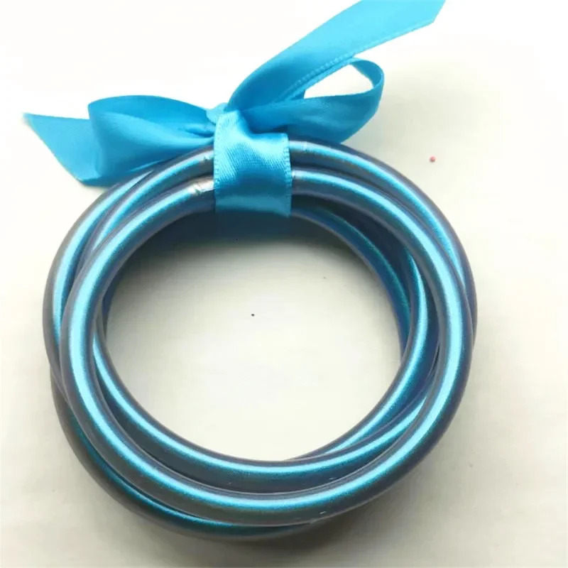 5pcsset Shiny Golden Buddhist Rush Bracelet for Women Charm Lucky Buddha Girl Bracelets Plastic Glitter Jelly Bangles Bracelet 250903