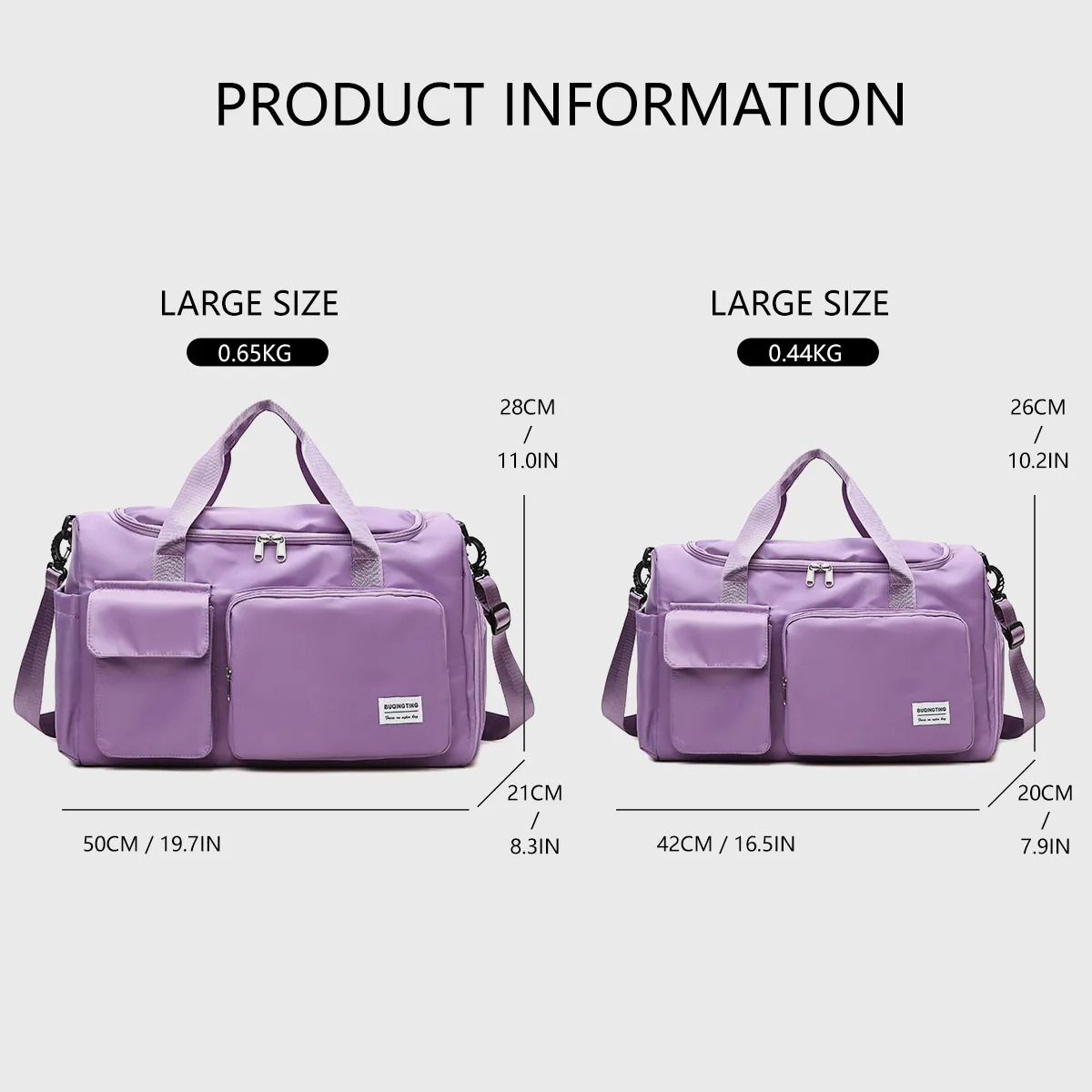 Unixinu Carry on Travel Bag Large Capacity Weekender Overnight Duffle Bags with Shoe Compartment Sports Fitness Bags for Women 250903