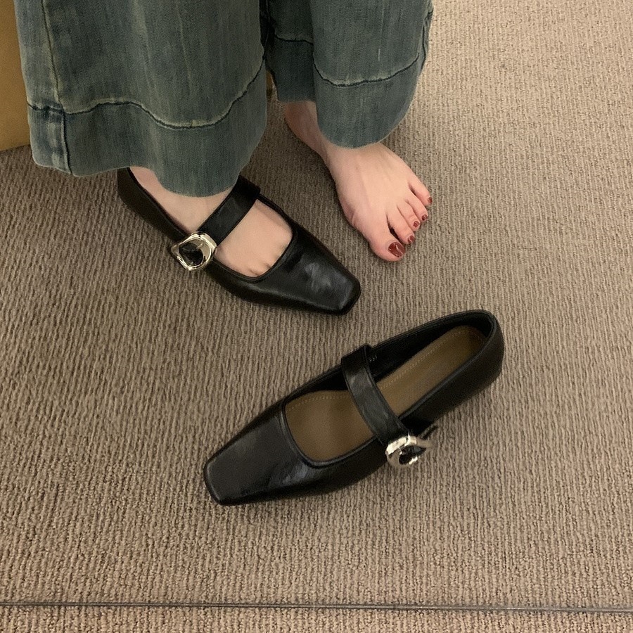 Designer Mary Jane Women's Shoes 2025 New Single Shoes Retro Fashion Small Leather Shoes