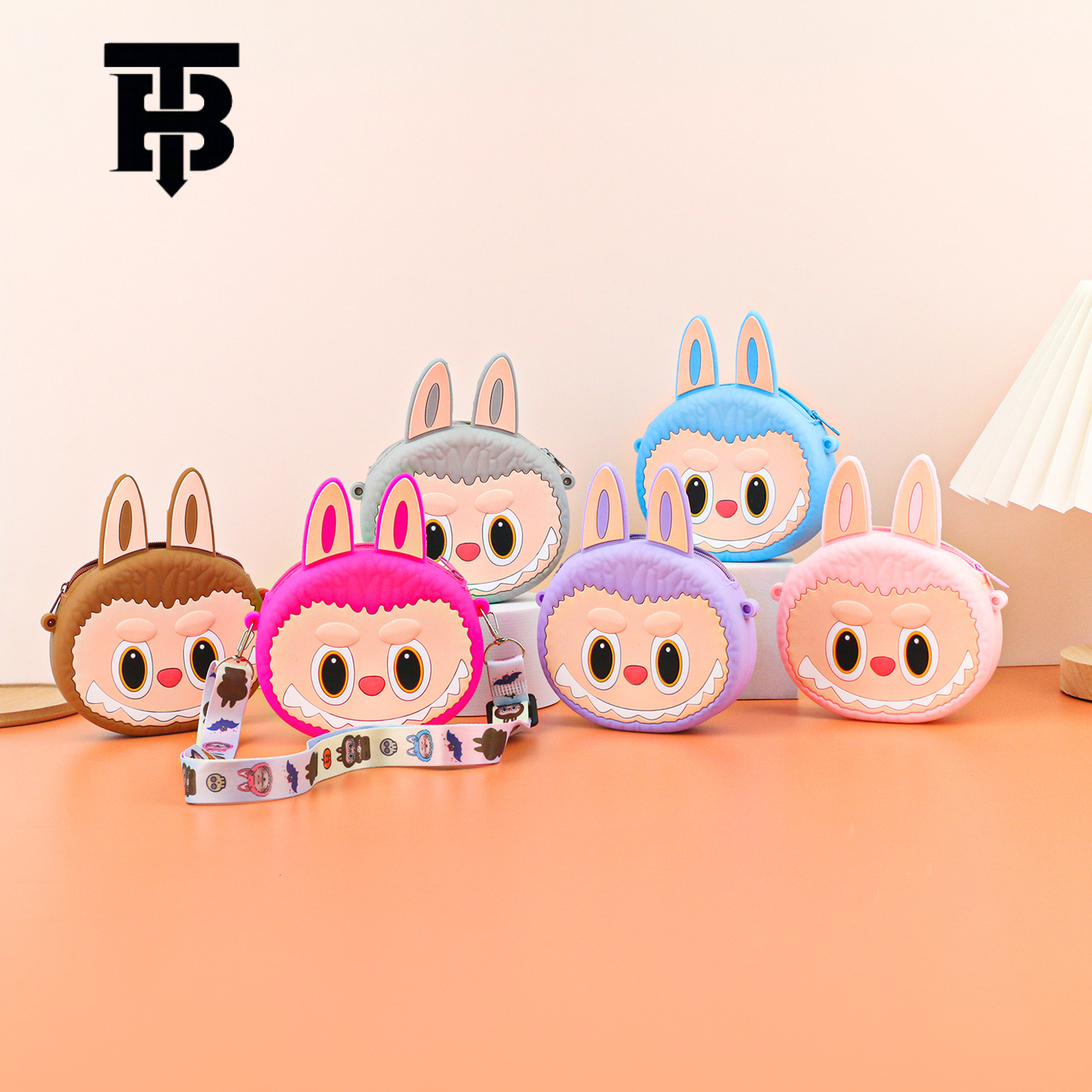 TB BHULAMTE In Stock New City Silicone Labubu Plush Crossbody Bag Cute Labubu Designer S Bag Colorful Crossbody Shoulder Bag