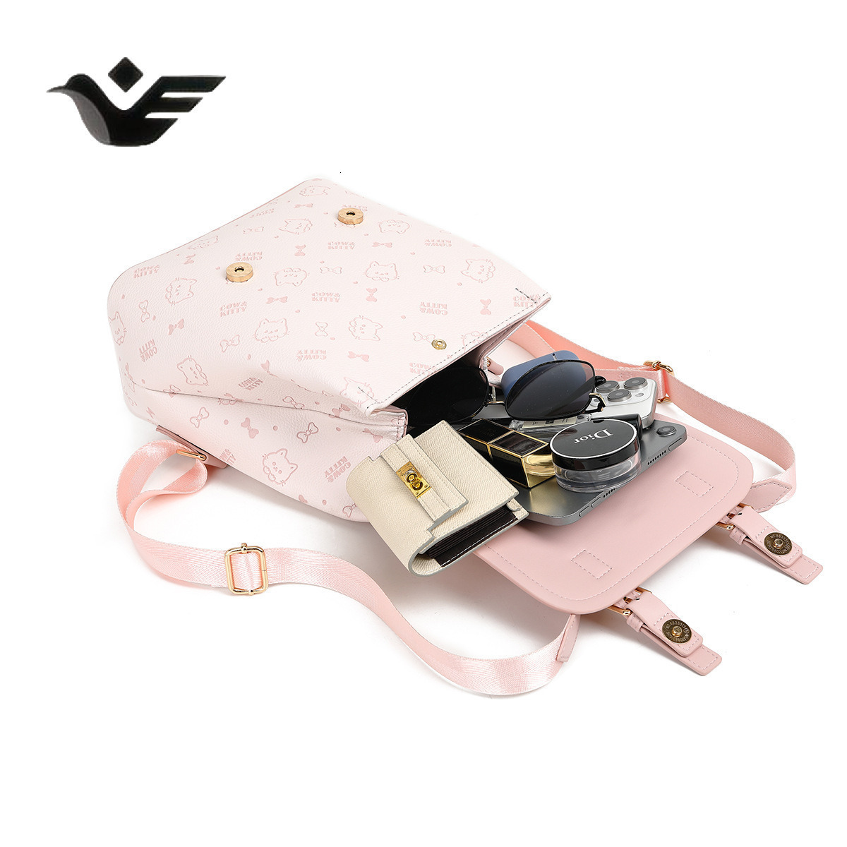 Feiyan Free Shipping New Designer Bag Luxury Shopping Bag Printed Backpack For Women New Trendy Fashionable Handheld Crossbody Bag Small Cute Lightwei