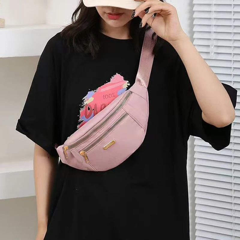 Mens and Womens Casual Waist Bag Crossbody Bag Durable and Versatile FrontClasp Shoulder Bag 250903