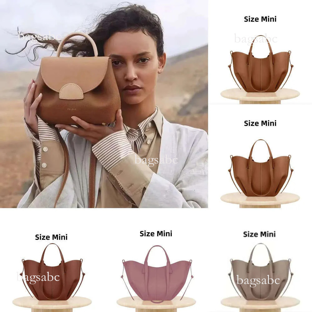2025 AAA Designer Bag Le Cyme Bag Half Moon Smooth Shoulder Cyme Tote Underarm Fashion Women Tonca Cross Body Mini Purse Textured Leather Hobo Bags Polennely Bag 98C