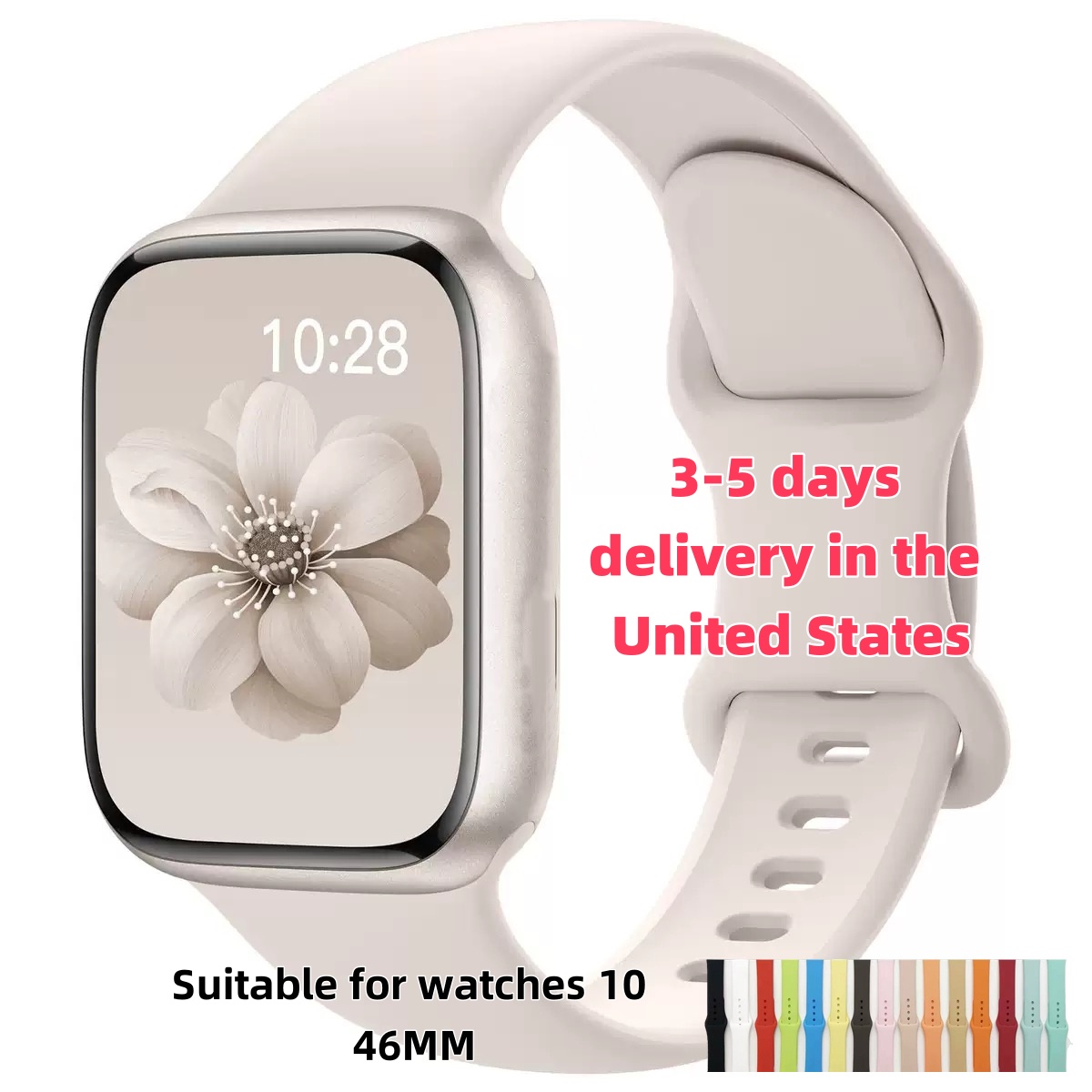 For Smart Watch S10 Straps Android Watch Ultra 2 Series 10 46mm Men Women Watch Bluetooth Call Bracelet Wristband Wireless Charging Fitness Tracker