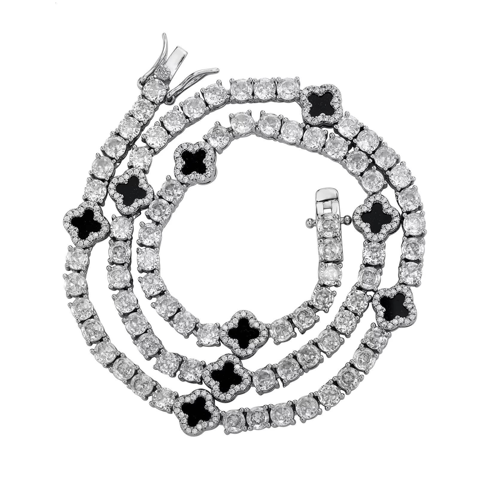 Luxury Unisex Brass Tennis Chain Bracelet Rhinestone Butterfly Gold Silver Pearl Fashionable Jewelry for Men Women Gifts