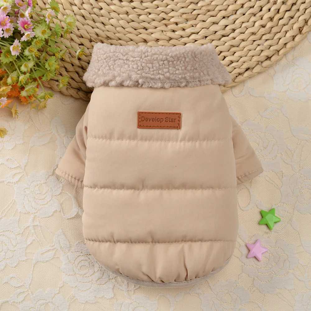 Winter Pet Clothes et Thick Warm Puppy Dogs Clothing Coat Pet Outfits With Fur Collar for Small Medium Dogs Chihuahua Pug W250904