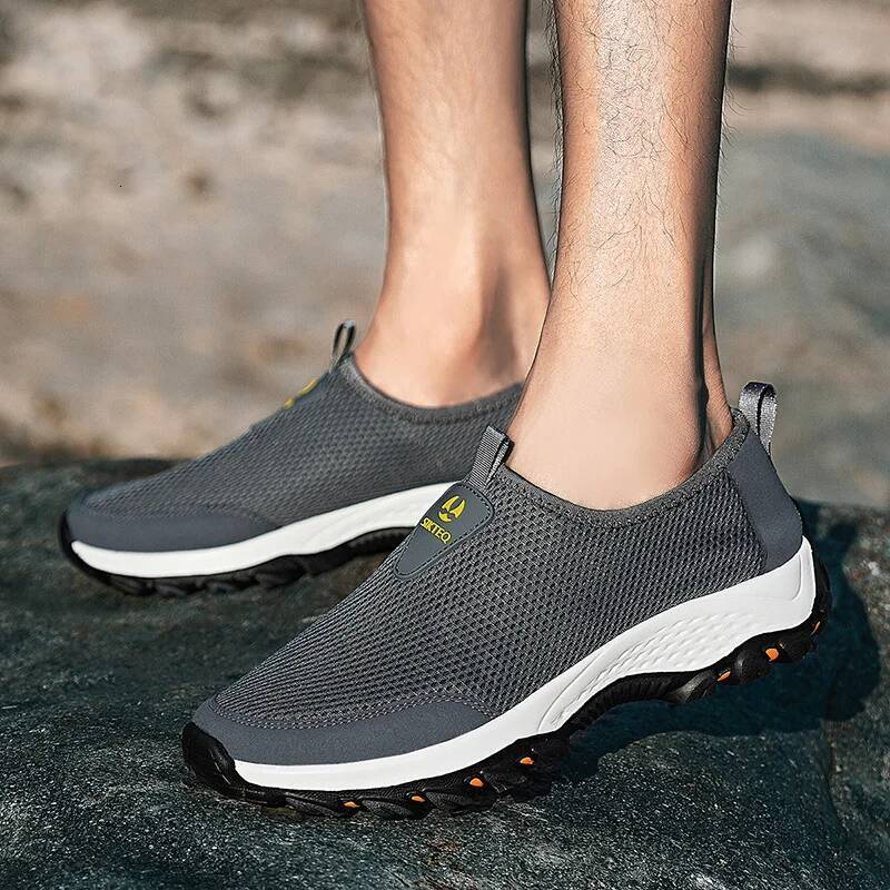 Fashion Summer Men Sneakers High Quality Casual Sport Shoes Air Mesh Outdoor Breathable Slip-on Flats Shoe Comfortable for Man ddmysaturn