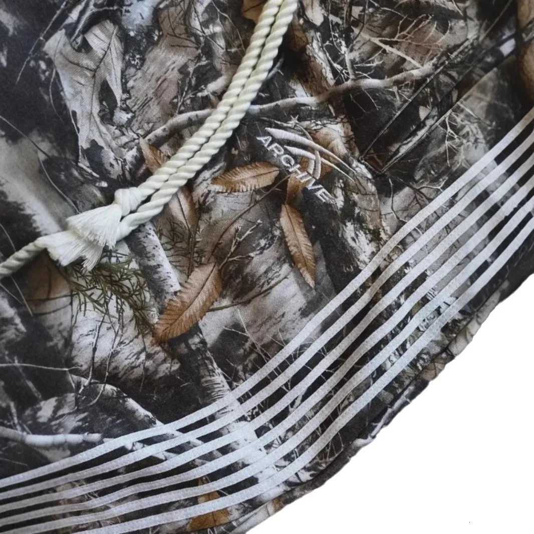 Leaves Print Long Pants Streetwear Hip Hop Unisex Casual Camo Baggy Trousers Sweatpants Men Trousers Y2K Men Women ClothingXJ250904