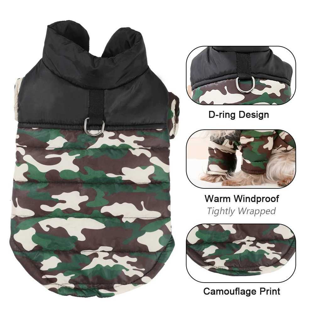 Dog et Winter Warm Pet Clothes For Small Medium Dogs Cat Waterproof Puppy Padded Vest Coat With Dring Yorkie Pug Outfits W250904