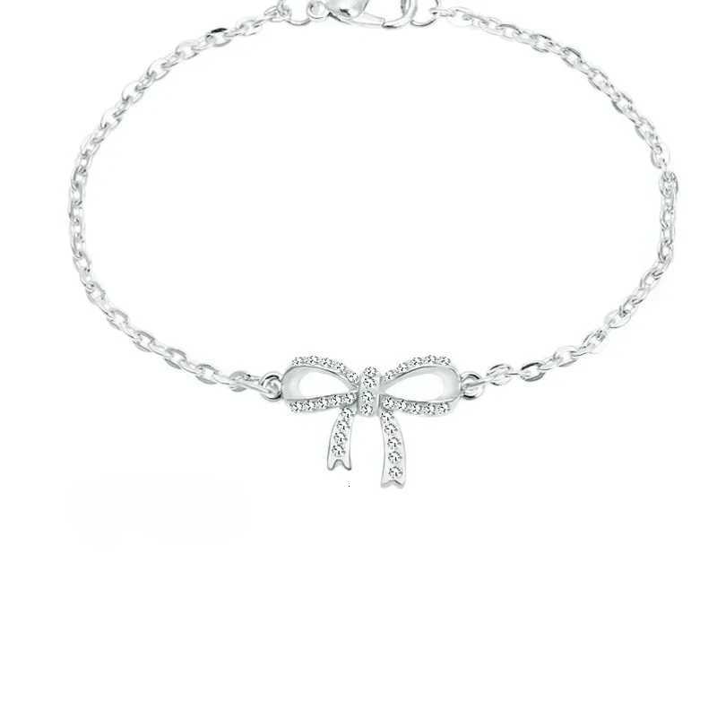 Fashion Simple Rose Gold Bracelet Alloy Material Bowknot Bracelets for Women Jewelry Bracelet Birtay Gift Pulseras De MujerXJ250904