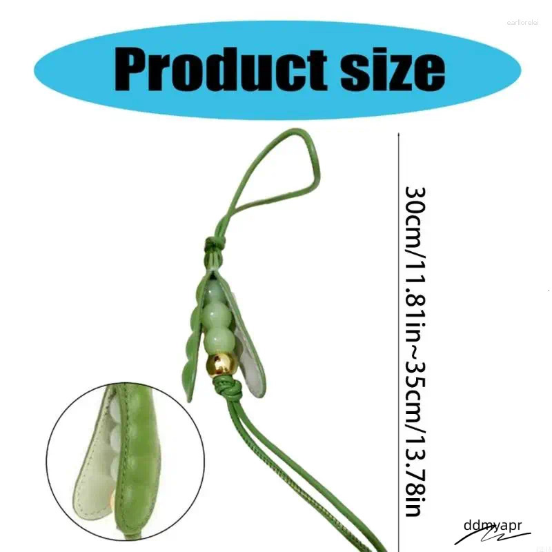 Keychains Fashionable Pea Charm Pendant Handmade Portable Keychain Trendy Ddmyday Accessory In Multiple Color Phones Bag Decoration Ddmyday