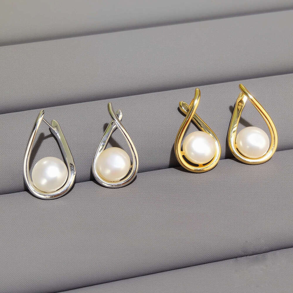 Light Luxury Natural Freshwater Pearl Drop Earrings - 14K Gold Filled, Minimalist Ins Style, Versatile High-End Earrings for Women 2025