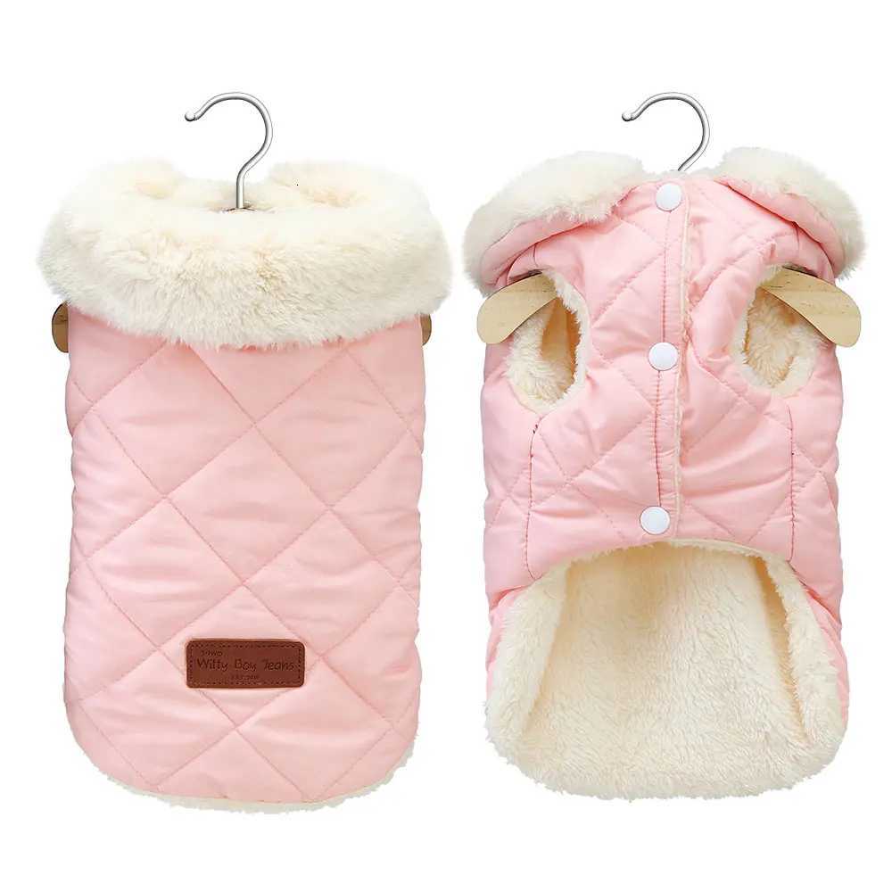 Winter Warm Pet Dog et Clothes Pink Cute Small Medium Dogs Clothing Pet Puppy Cat Outfits French Bulldog Coat Vest Chihuahua W250904