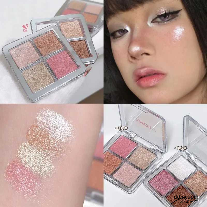3D Facial Highlighter Makeup Palette Contouring Bronzer Shadow Long Lasting Glow Brighten Contour Ddmyday Shiny Powder Korean Cosmetics Y240816 Ddmyda