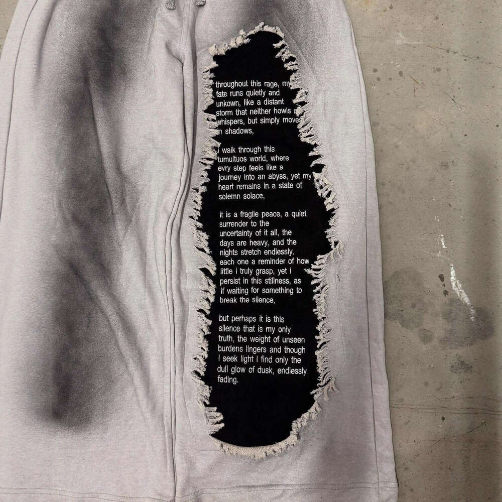 New Style Sports Plus Size Letter Print Patchwork Casual Loose Sweatpants Trendy Printed Joggers