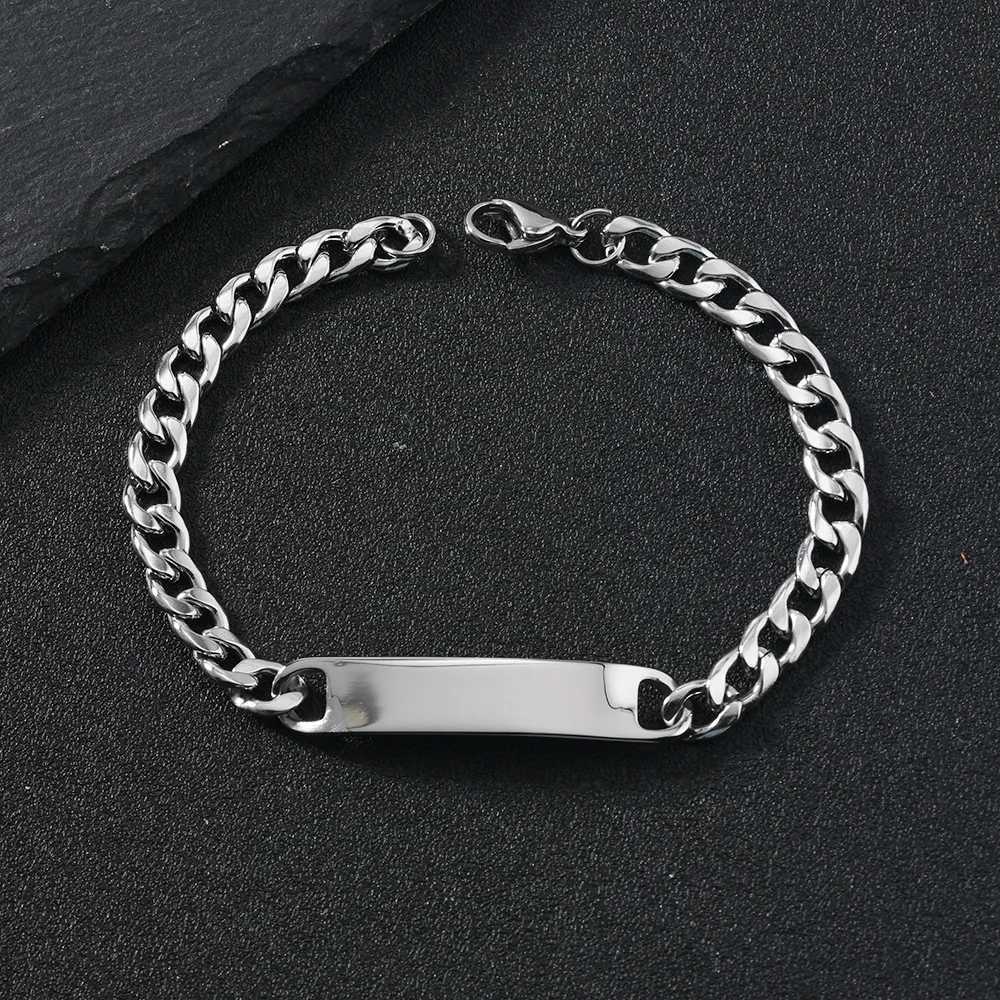 HNSP 7MM Stainless Steel Hand Chain Simple Bracelet For Men Women Punk Street Style Jewelry Accessory W250904