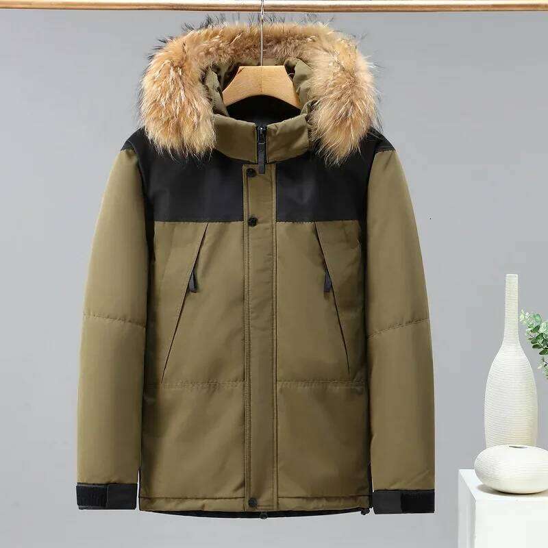 2024 Men Autumn Winter New Thick Warm Waterproof Parkas Men's Casual Cotton Padded Jackets Male Hooded Clothes Outerwear