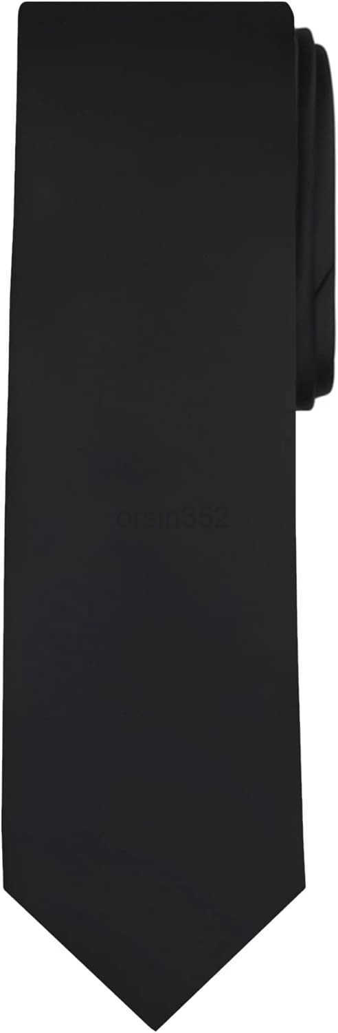 Mens Extra Long Solid Color TieW250904