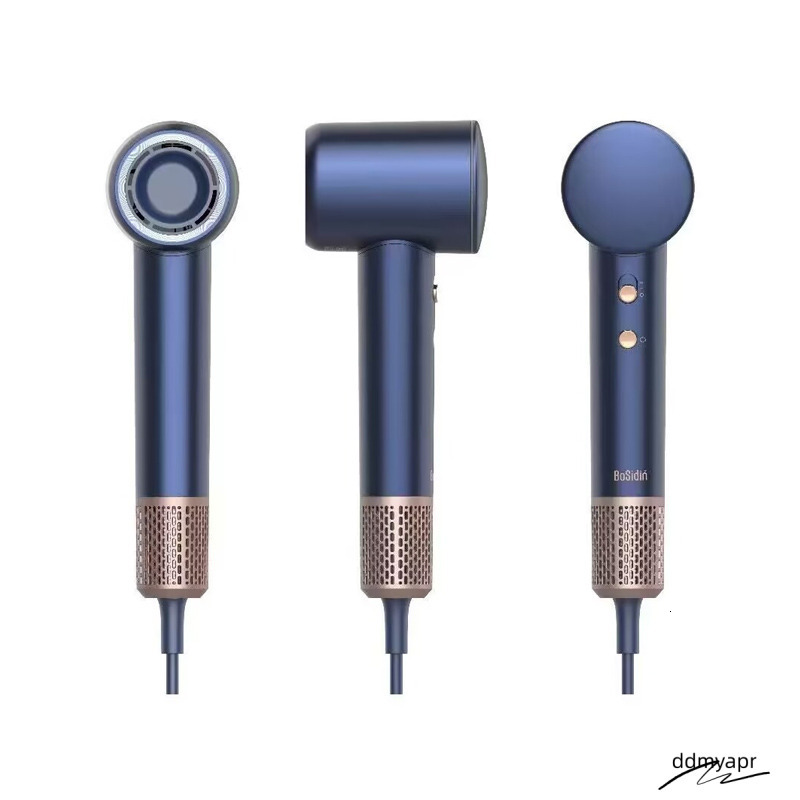 2025 Bosidin Dryers Care Electric Hair Drier Quickdry Safety Egative Ionic Ddmyday Professional Salon Blow Powerful Travel Home Free Shipping Blue Col