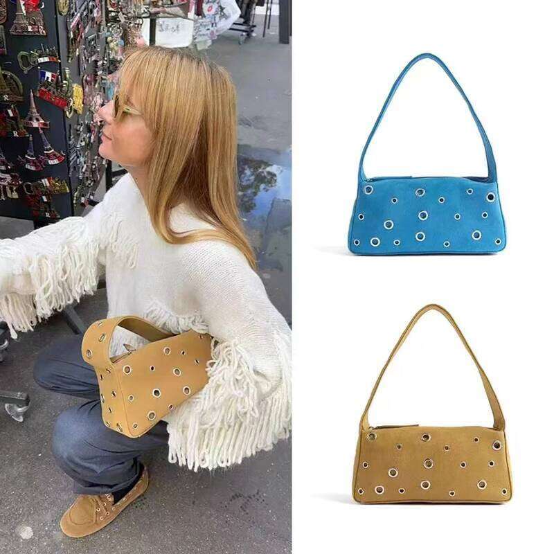 Designer Bag Tote Bag Shoulder Bag Fashion Design Sense Niche Rivet Underarm New Autumn Winter Handbag Single Shoulder Biker Bag For Women