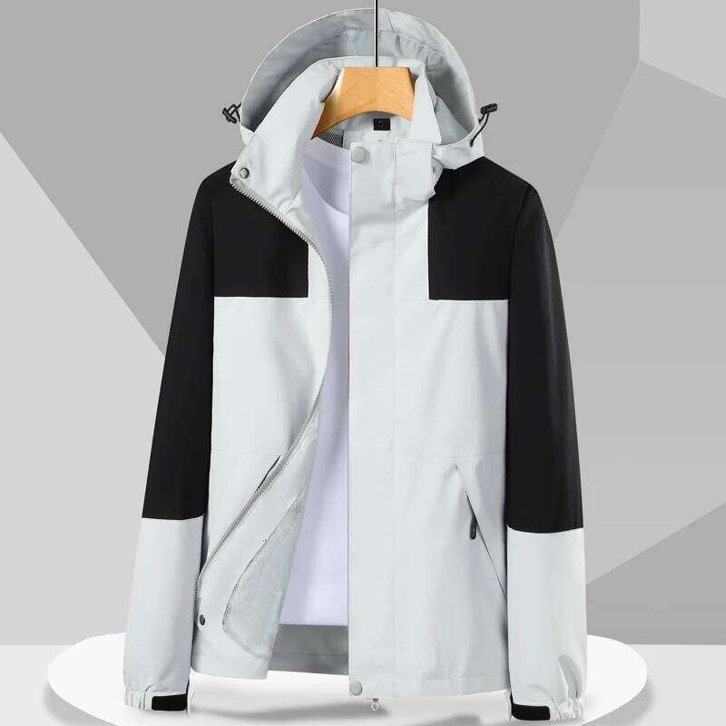 Women Mens Climbing Hooded Windbreaker Waterproof Rain Coats Fashion Men Hiking Jackets Spring Outdoor Sports Travel Jacket