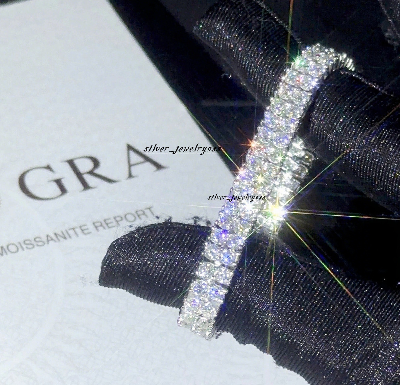 Luxury 925 Sterling Silver Tennis Bracelet for Women and Men 2mm6mm VVS Lab Grown Moissanite Diamond Fashionable Jewelry