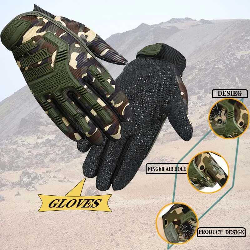 Men Tactical Gloves Full Finger Motos Racing Training Fighting Gloves Outdoor Sports Protect Gear Riding GlovesXJ250904