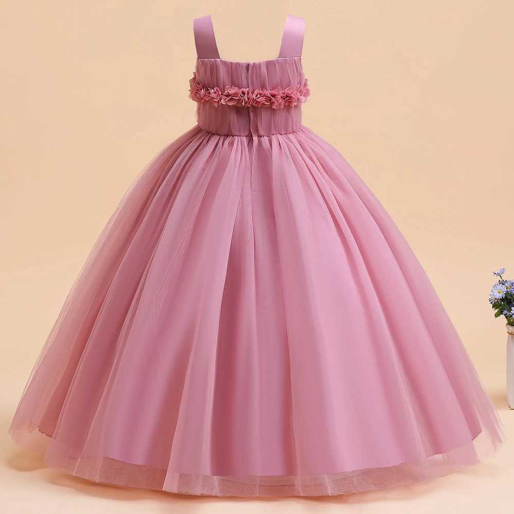 Christmas Princess Dress Teen Girls Bridesmaid Clothes Flower Girl Dresses For Wedding Prom Gown Kids Birthday Party Dresses Z250904