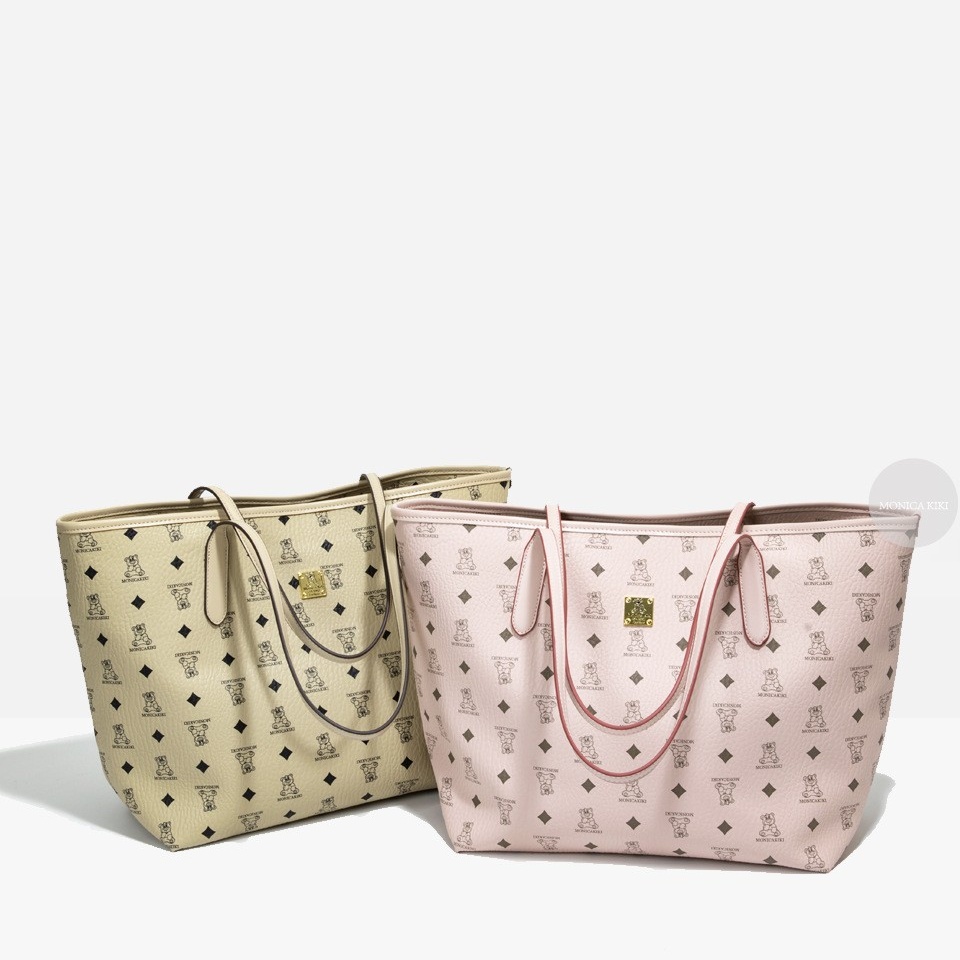 Designer bag for women tote bag printing classic Luxury Bag purse Little Bear practical pretty lightweight large pink brown