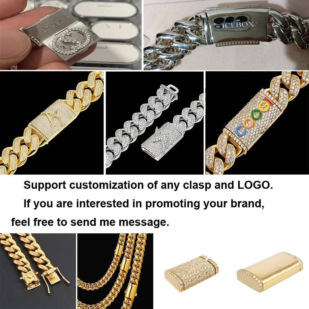 Fashion Mens 814mm Iced Out Cuban Necklace Luxury 18K PVD Gold Plated Stainless Steel Hip Hop Jewelry Miami Cuban Link Chain