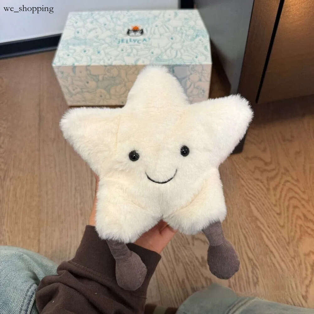Dolls Jelly cat Amuseables Cream Plush Children's plush toys Milky white star Stuffed Toy Star body pillow Soothing the Doll Gifts