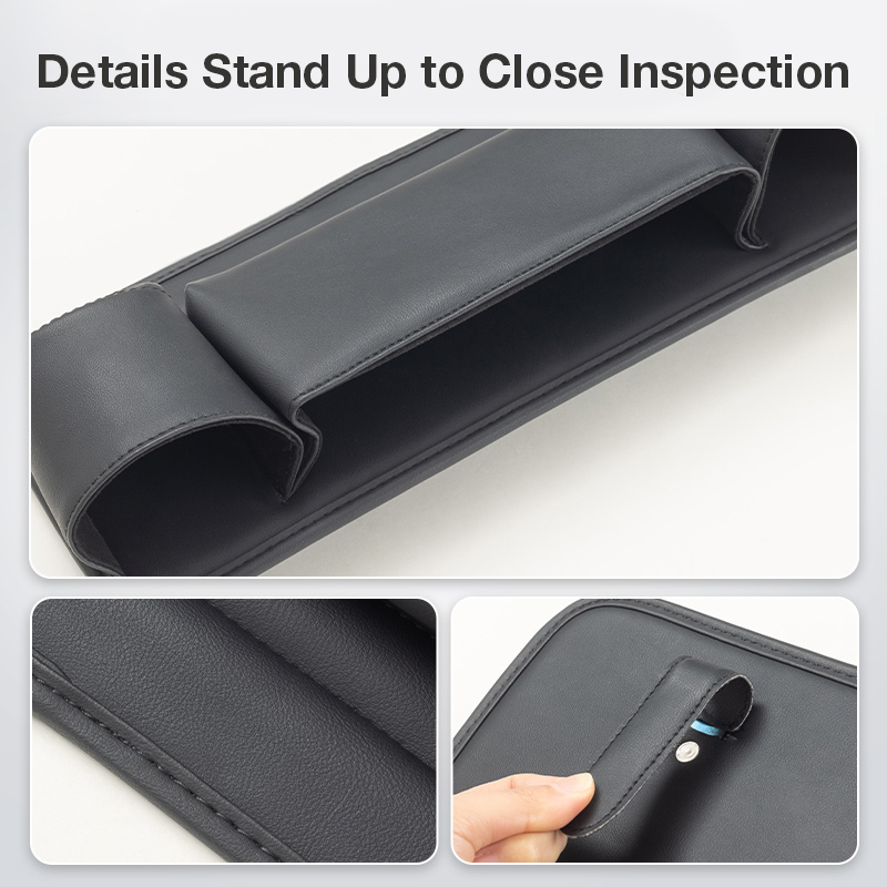 Car seat back pocket, multi-functional storage bag, rear seat back storage strap for vehicle use.