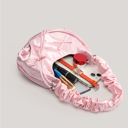 Small Niche Pleated Bow Women s Handbag New Korean Style Armpit Bag Autumn New Designer Bag Cloud Bag Women s Shoulder Bag