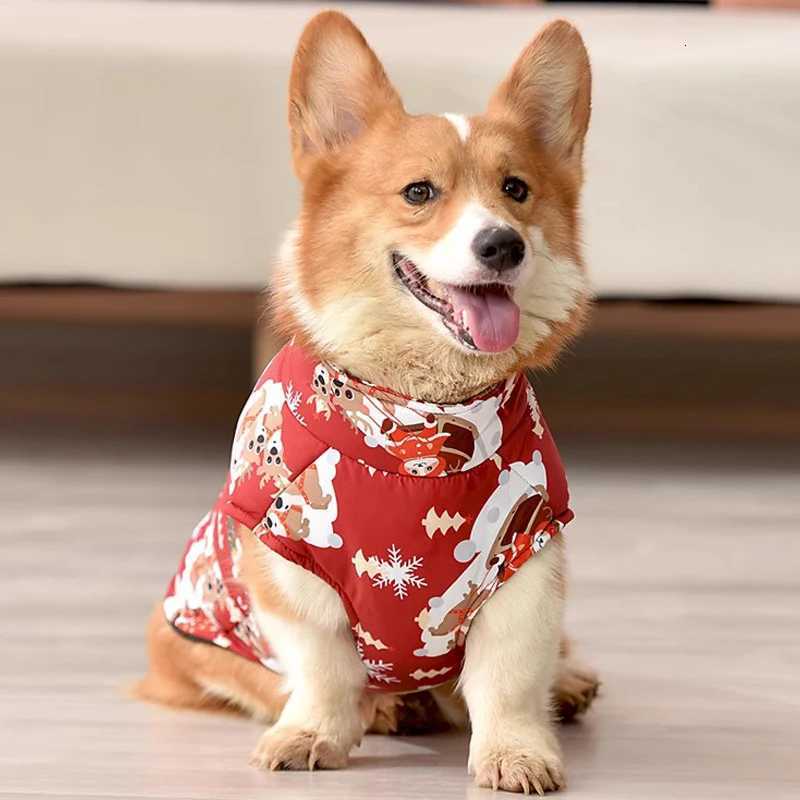 2023 Warm Dog Down et Winter Thickened Dog Clothes Waterproof Dog et Medium and Large Dog Clothing Welsh Corgi Clothing W250904