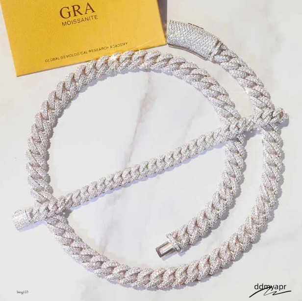 Customized DIY Name Letter Ddmyday Pendant 20Mm Cuban K Chain Necklace Sterg Sier Moissanite Baguette Dia Pendent For Men Ddmyday