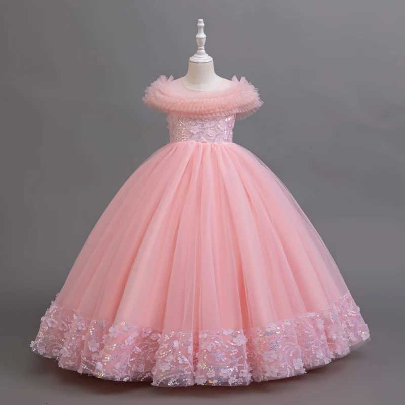 Girls clothing birthday party dresses elegant evening gowns piano performance costumes multiple colors available Z250904