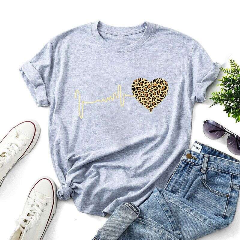 Fashion Women's And Men's Wear Brand Printing Couples Dress Unisex T-Shirt 8 Colours Xs-4Xl