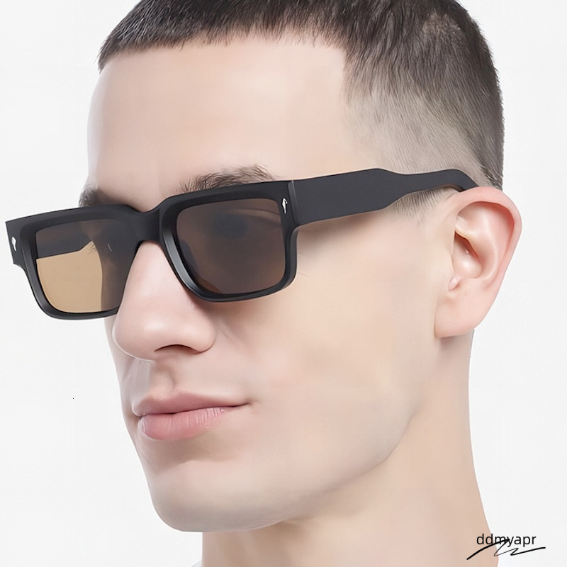 Square Sunglasses Men Cool Steampunk Ddmyday Thick Big Oversized Sun Glasses Mens Extra Large Y2k Wrap Around Cyberpunk Futuristic Personalized S36 IV