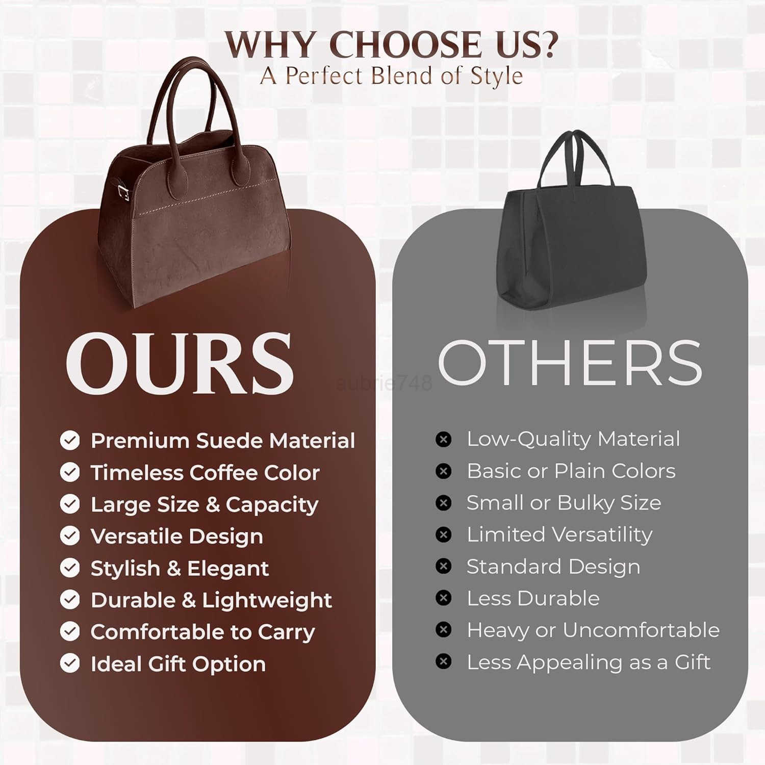 Hobo Tote Bag for Women Stylish Slouchy Handbag Leather Work Bag Womens Handbags Hobo Tote Bag for TravelOffice M250904