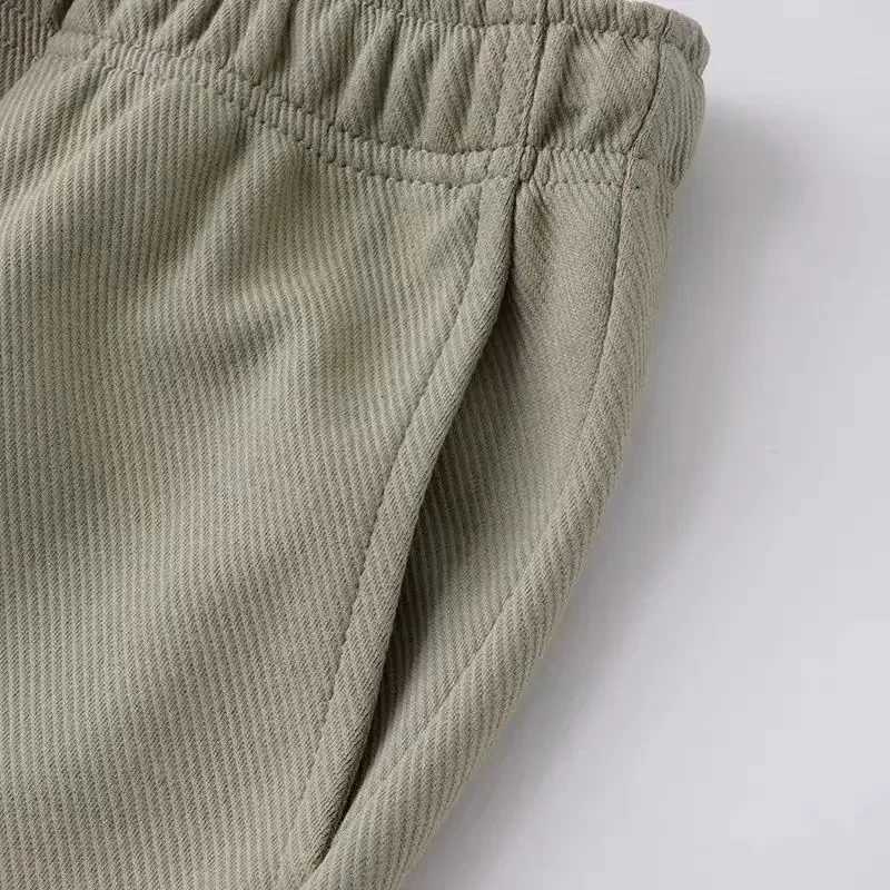 2024 New Autumn Loose Straight Casual Pants Elastic Waist Solid Color Draped Sports Sweatpants for MenWomen Baggy Pants VintageXJ250904