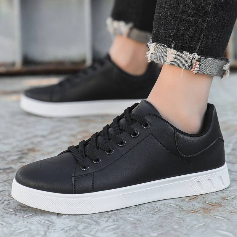Casual Loafers British Sneakers Flats Classic Men Leather Shoes Spring Summer New Trendy All-match Platform ddmysaturn
