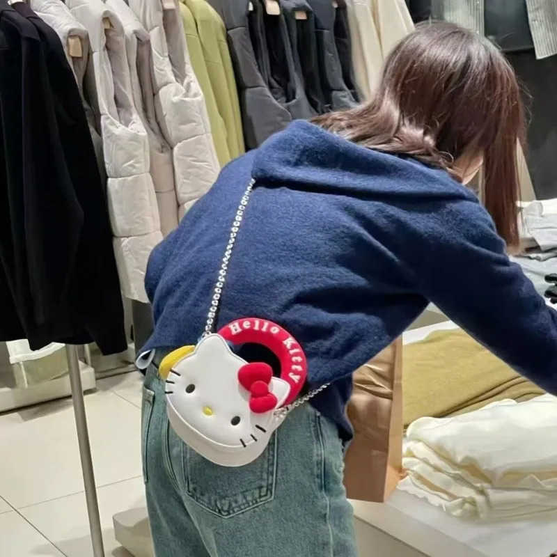 Sanrio Cute Sanrio Crossbody Bag - Small Size, Colorful Design for Girls