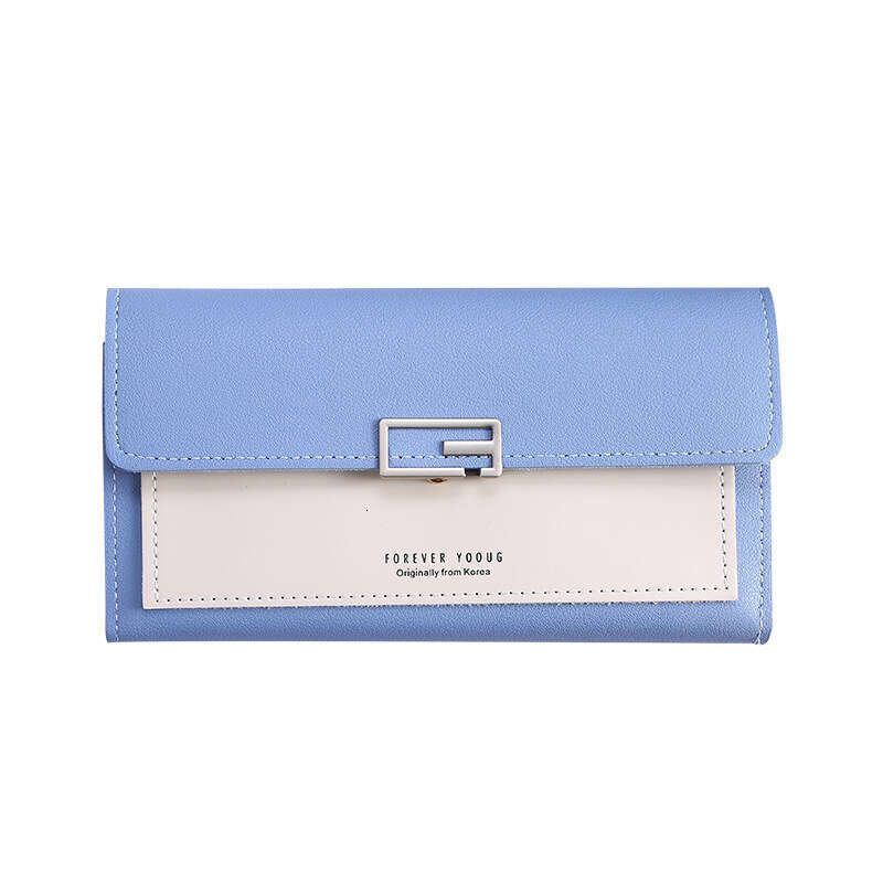 2024 New Korean Style Women's Female Clutch Long 70% off Wallet with Buckle Multiple Card Slots Coin Purse